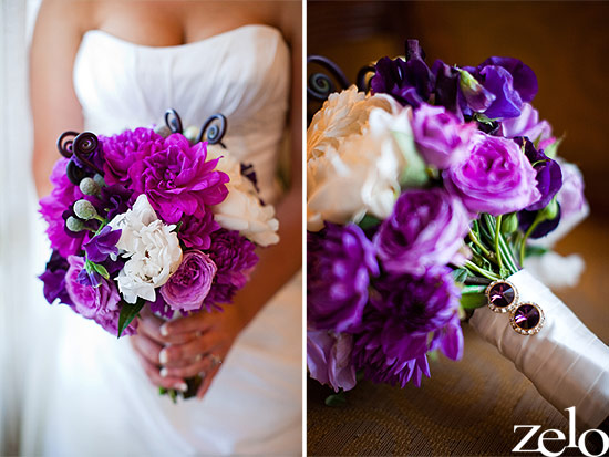 Golf Course Wedding With Purple Wedding Ideas