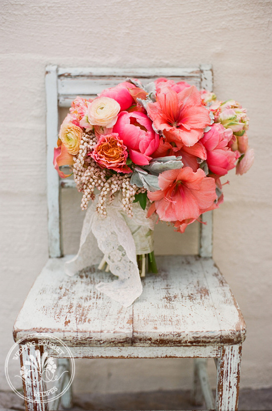 Peach Wedding Bouquet