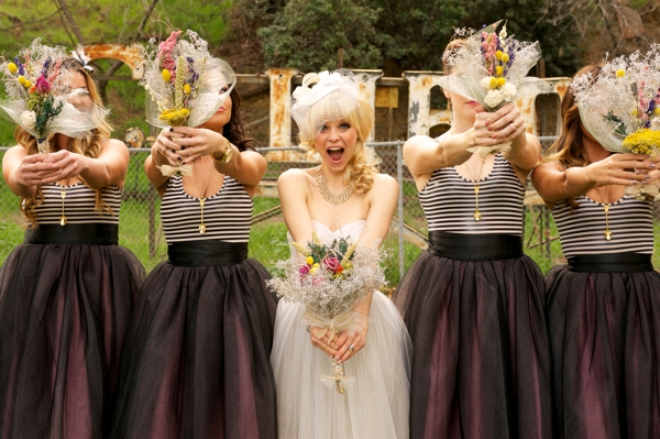 striped-bridesmaid-dresses