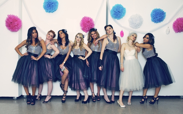 striped-bridesmaid-dresses