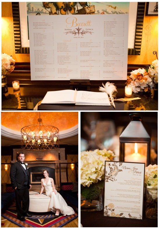 Vintage Flower Seating Chart: Norma & Patrick's wedding