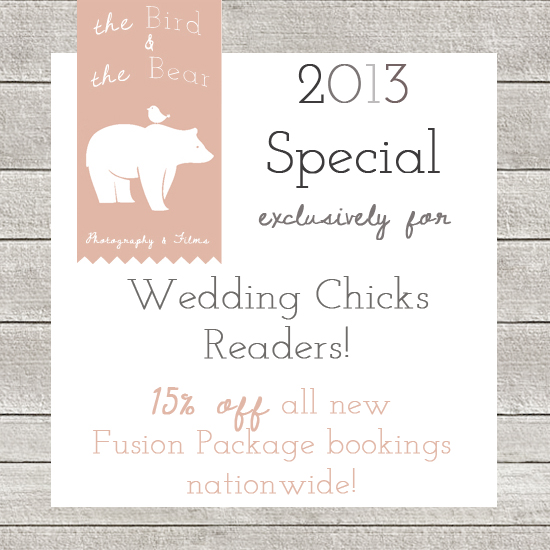 2013 Photography & Videography Special from The Bird & The Bear!