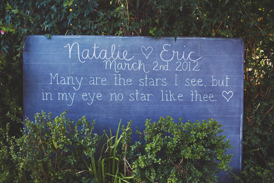 Rustic wedding sign Natalie and Eric March 2nd 2012