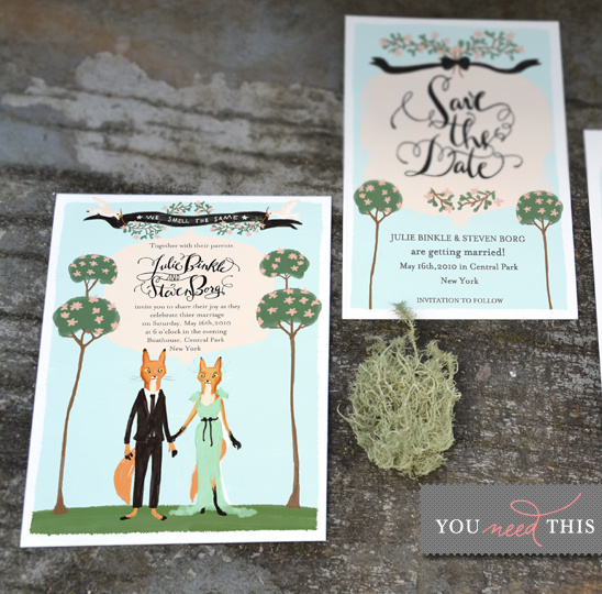 Animal Wedding Invitations