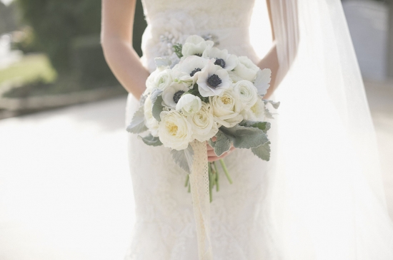 Grey and White Wedding Flowers | Floral Designs by Christa Rose