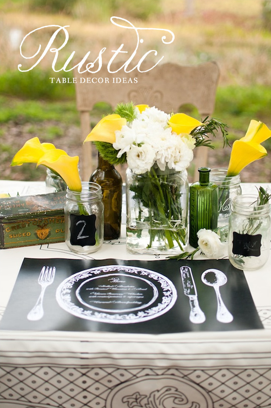 Rustic Table Decor Ideas