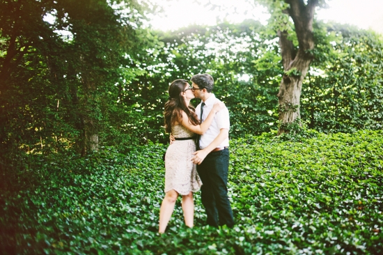 stylish brooklyn botanical garden engagement by pat furey!