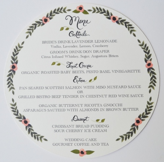 The Little Round Menu