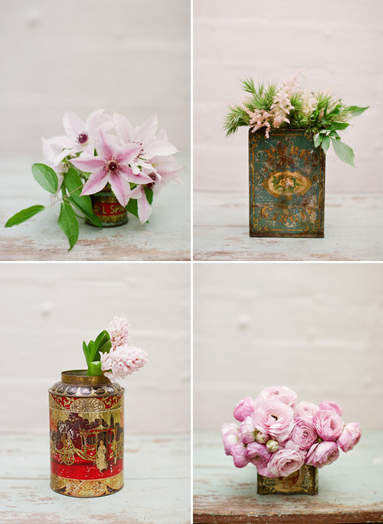 Tin Can Floral Arrangements