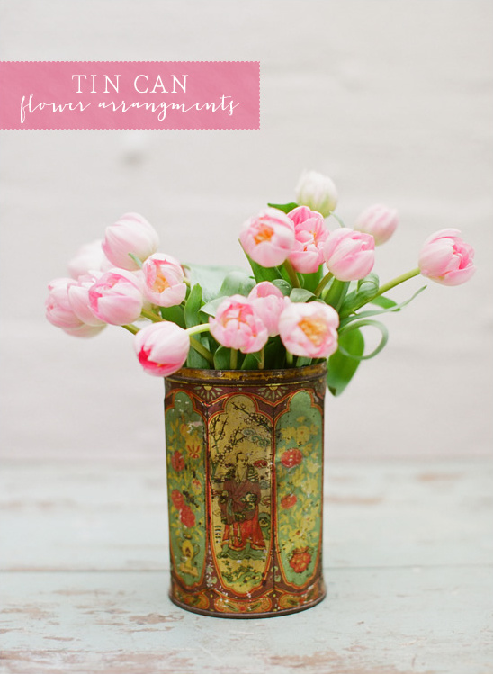 Tin Can Floral Arrangements