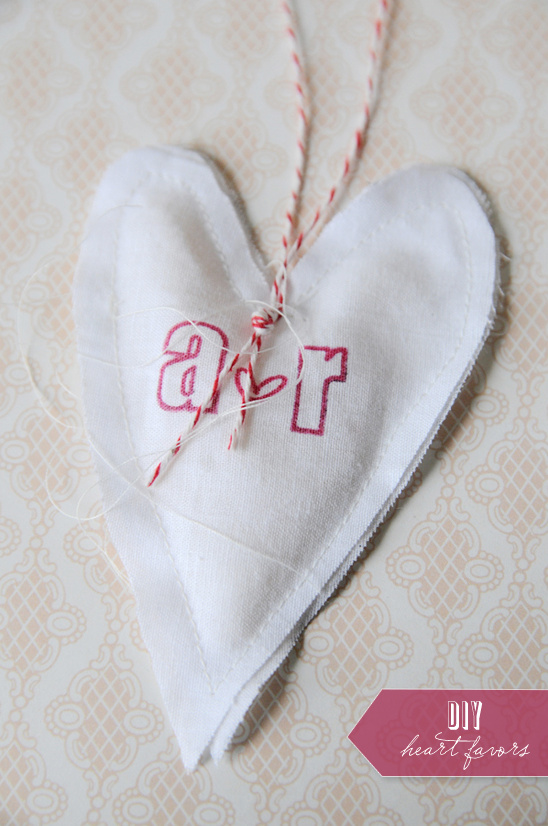 DIY Heart Wedding Favors