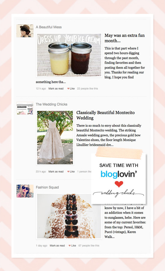 Follow Wedding Chicks On Bloglovin