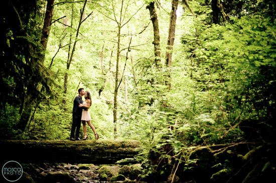 Forest Trails and High Heels in this Portland Engagement Session