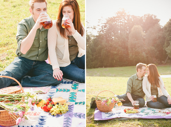 Picnic Themed Engagement Session