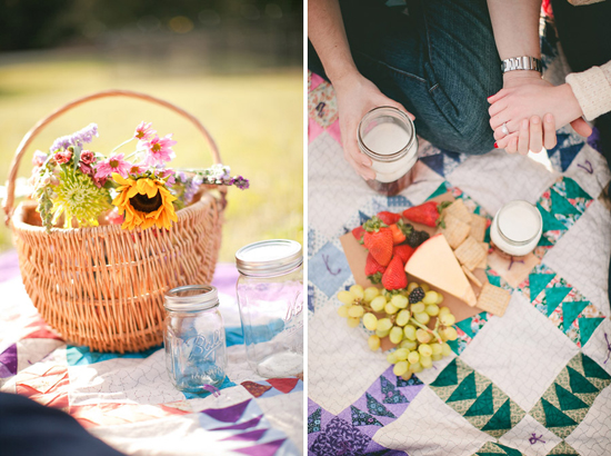 Picnic Themed Engagement Session