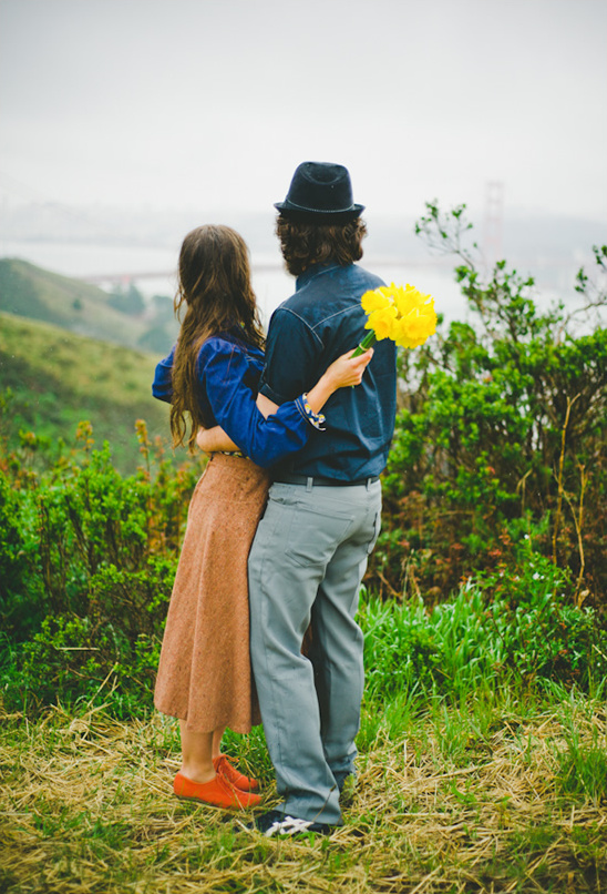 San Francisco Rainy Day Engagement Photos