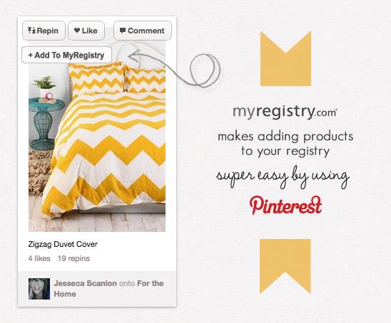 Transform Your Pins Into Gifts Via MyRegistry.com