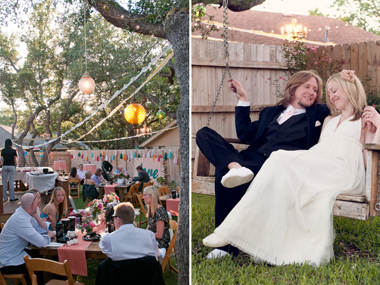 Unique And Artsy Backyard Wedding