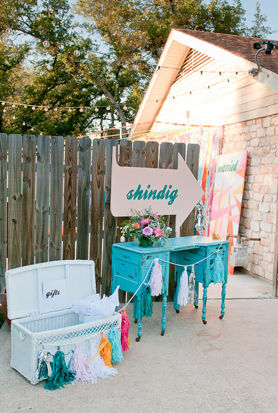 Unique And Artsy Backyard Wedding