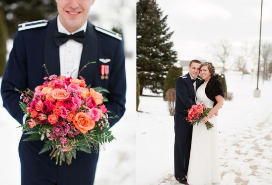 Winter Military Wedding by Amy Rae Photography