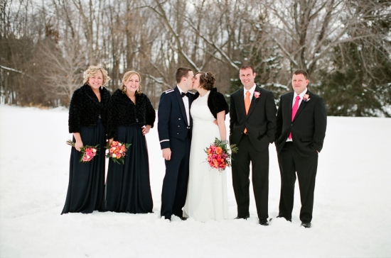 Winter Military Wedding by Amy Rae Photography