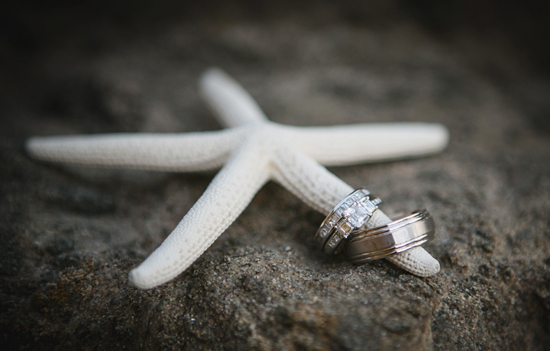 beach wedding asher cut engagement ring