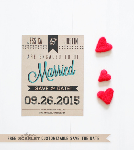 Free Printable Save The Date From Urban Scarlett