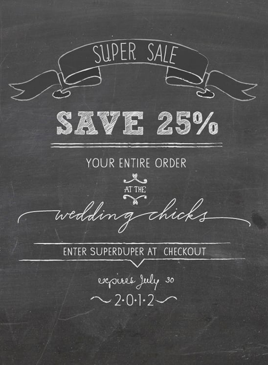 Get 25% Off With Your Wedding Chicks Discount Coupon