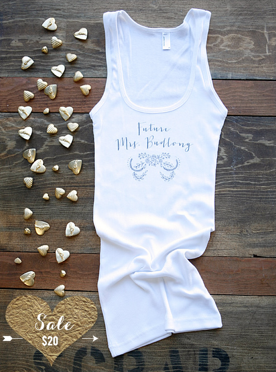Personalized Future Mrs.Tank Top On Sale