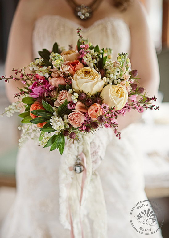 Pink, Peach And Orange Bouquet