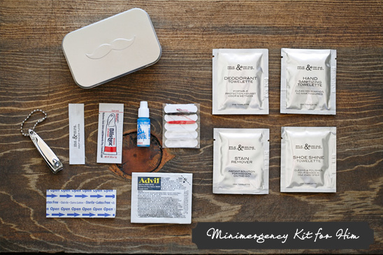 Minimergency kit for him: essential travel items