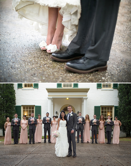 Classic Pink And Gray Fort George Island Wedding