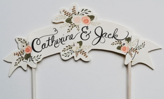 Custom Hand Painted Cake Toppers