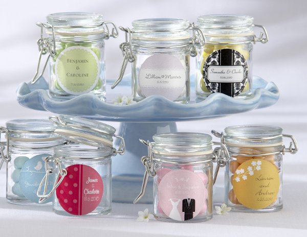 Personalized Glass Favor Jars (Set of 12)