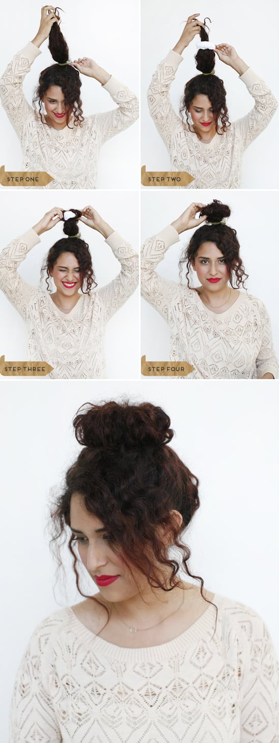 Put Your Hair In A Big Bun Using The Soxy