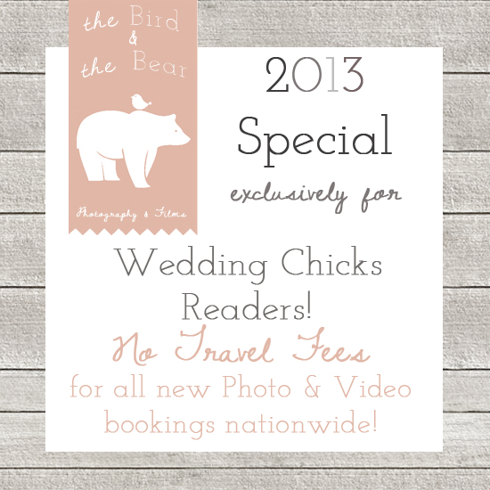 The Bird and the Bear wedding photography special for 2013