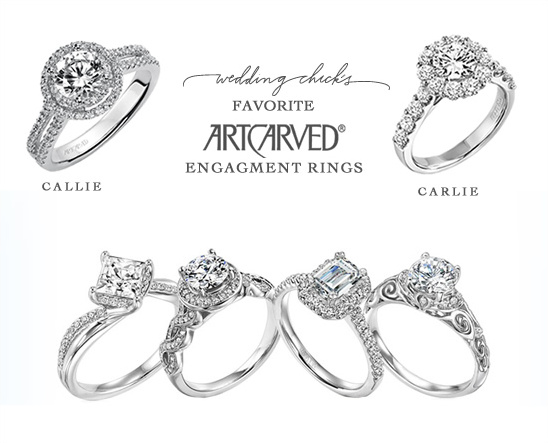 ArtCarved favorite engagement rings wedding chicks collection