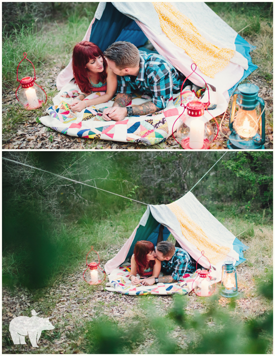Camping Engagement Session | The Bird & The Bear