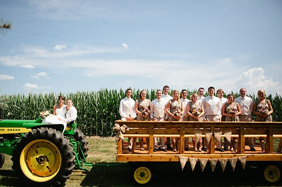 DIY Rustic Wagon Wheel Wedding