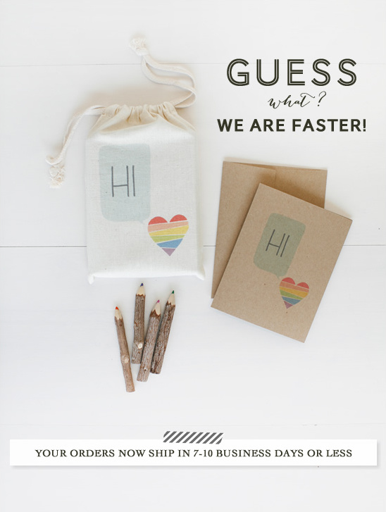 Faster Shipping At The Wedding Chicks Shop + $5 Shipping