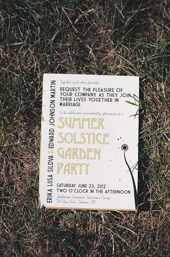 Summer Solstice Garden Party Wedding