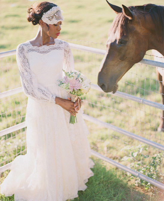 A romantic vintage bride with Gaby J Photography