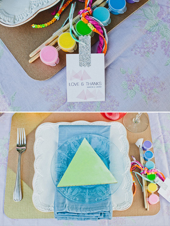 DIY Fun Triangle Wedding Ideas