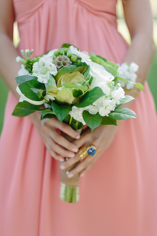 DIY Peach And Green Country Wedding