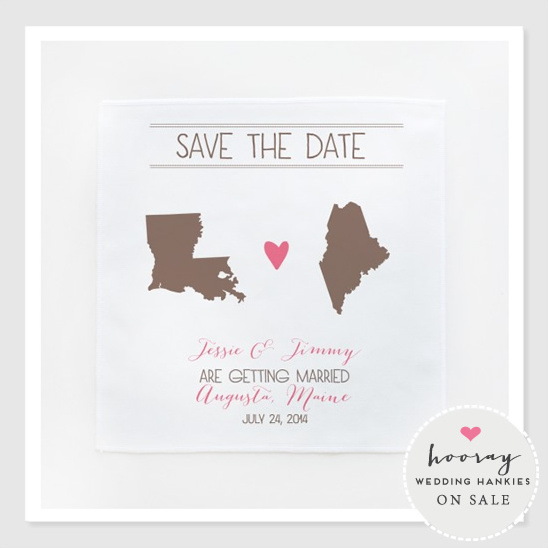 Hooray! Wedding Hankies On Sale