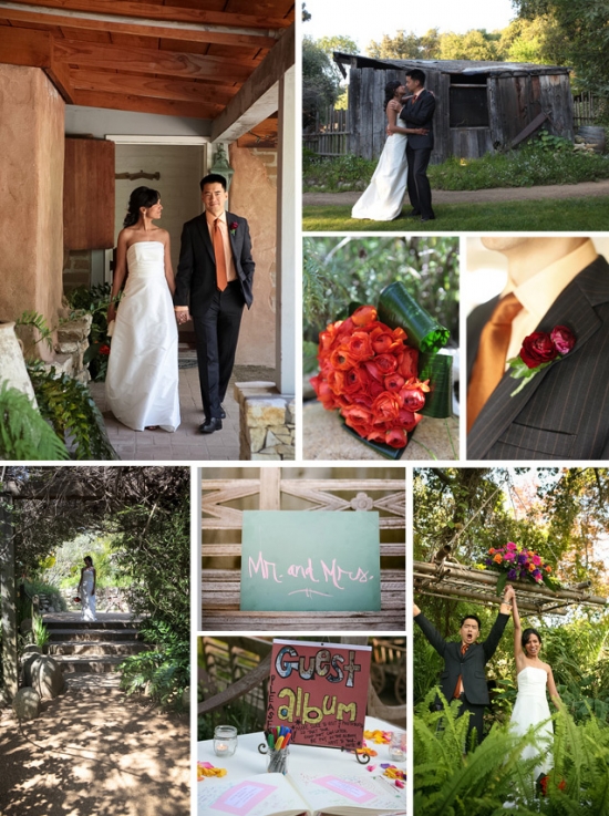Wedding collage featuring diverse moments and vibrant details