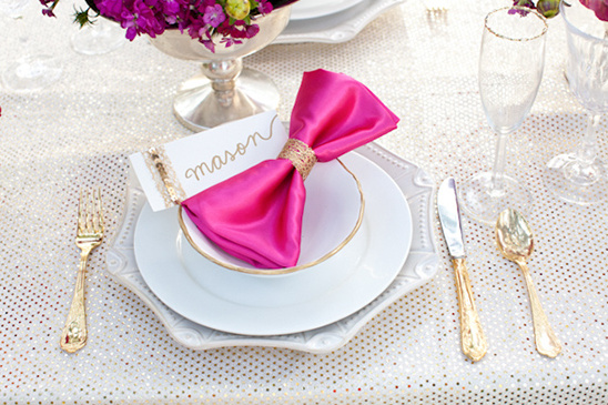 Vibrant Pink and Gold Wedding Ideas
