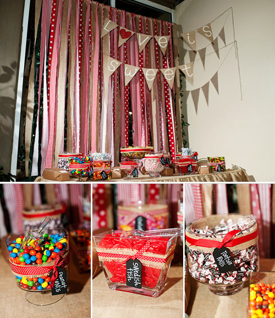 DIY Red And White Wedding