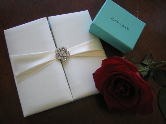 Elegant Tiffany-style Wedding Invitations and Favors