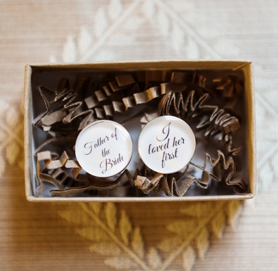 Father of the Bride cufflinks wedding gift keepsake